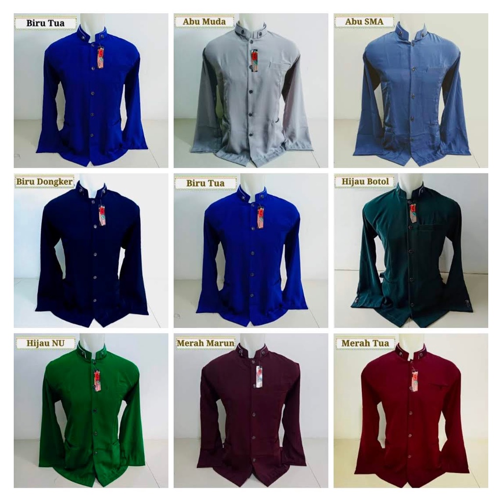 Jasko Polos Warna Hitam Putih Merah Krem Hijau Biru Abu Bahan Hightwis Tebal Halus