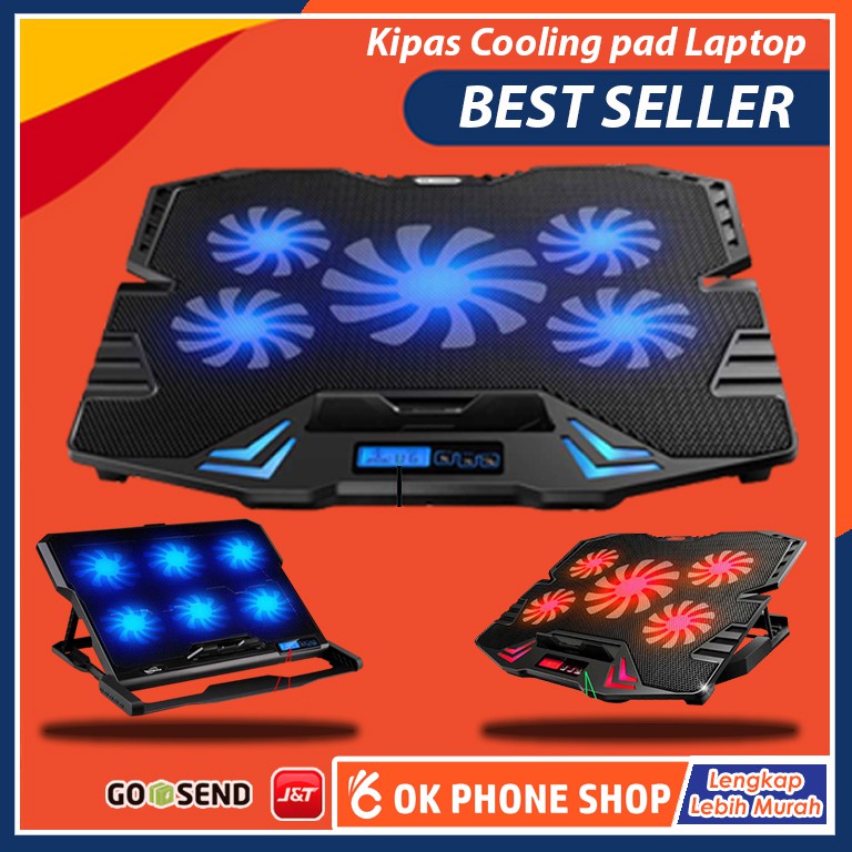 Jual Cooling Pad Laptop 5 Fan Pendingin Laptop Coolingpad Cooler Fan