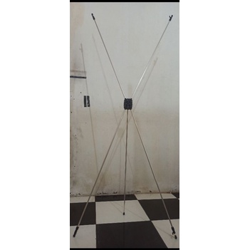 x banner alumunium adjust standing spanduk