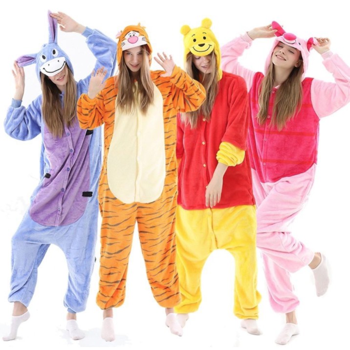 ONESIE PIYAMA KOSTUM DISNEY DEWASA MICKEY STITCH WINNIE EEYORE TIGGER PIGLET