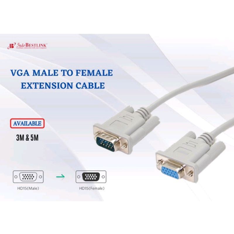 Kabel VGA Male to Female /kabel VGA Extension /Kabel VGa