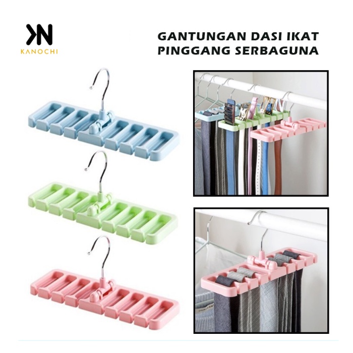 Gantungan Tali Ikat Pinggang Dasi Syal Hanger Cantelan Scarf Kaos Kaki