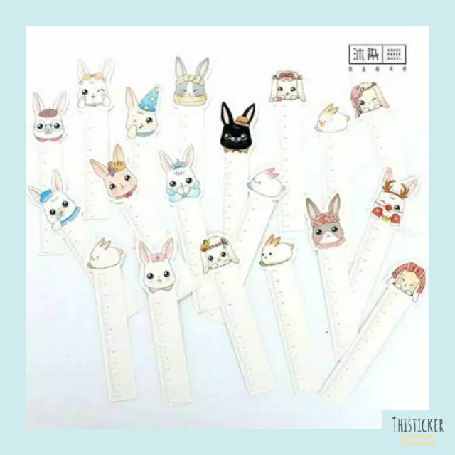 

[Thisticker] Pembatas Buku Bentuk Kelinci Lucu