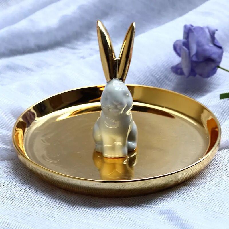 Tempat Perhiasan Aksesoris Rabbit Kelinci Tray Accesoris Jewelry/ Tempat Kunci Hiasan Meja Souvenir