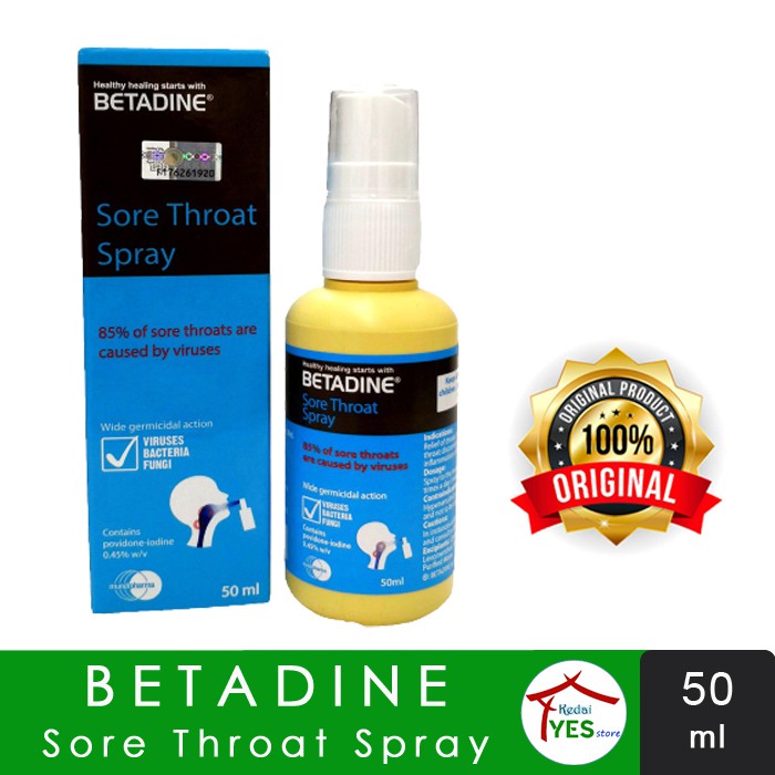Betadine Sore Throat Spray 50ml Shopee Indonesia