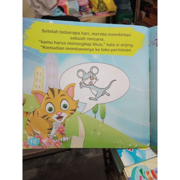 Buku Seri Fabel Inspiratif Kucing Licik &amp; Anjing Pintar (19×19cm)