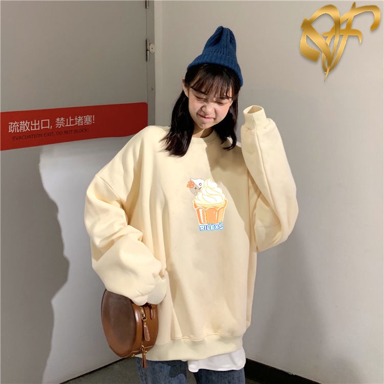 Sweater Van Rilex Aesthetic BTS BT21 Pria &amp; Wanita | Sweater Korea Style Fleece Cotton | Dhea Fashion