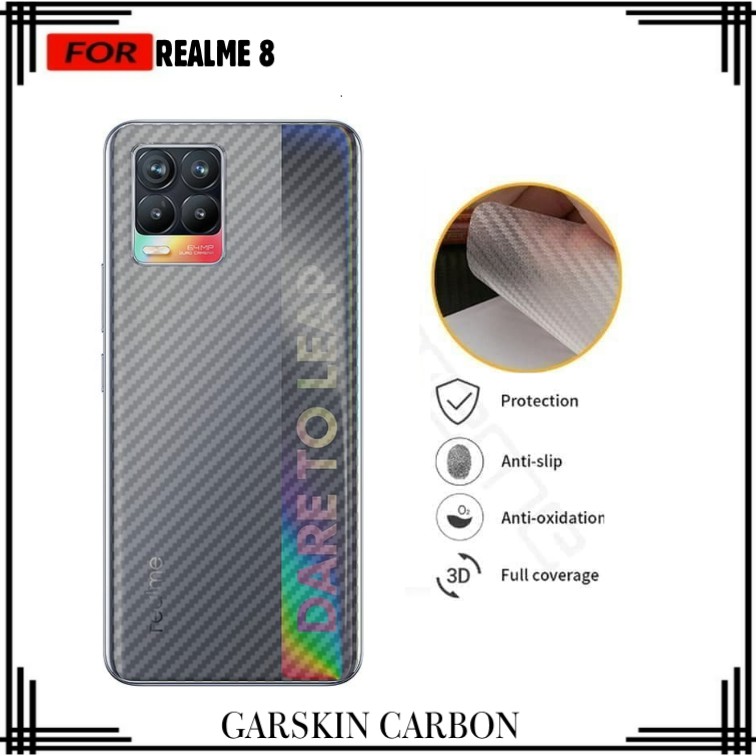 PROMO GARSKIN REALME 8 ANTI GORES BELAKANG HANDPHONE PREMIUM ANTI BEKAS SIDIK JARI