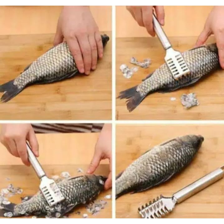 Pembersih Sisik Ikan Bahan Stainless