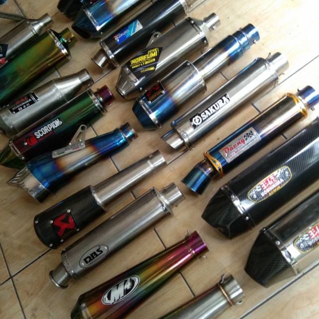 Knalpot motor fullsystem 250cc