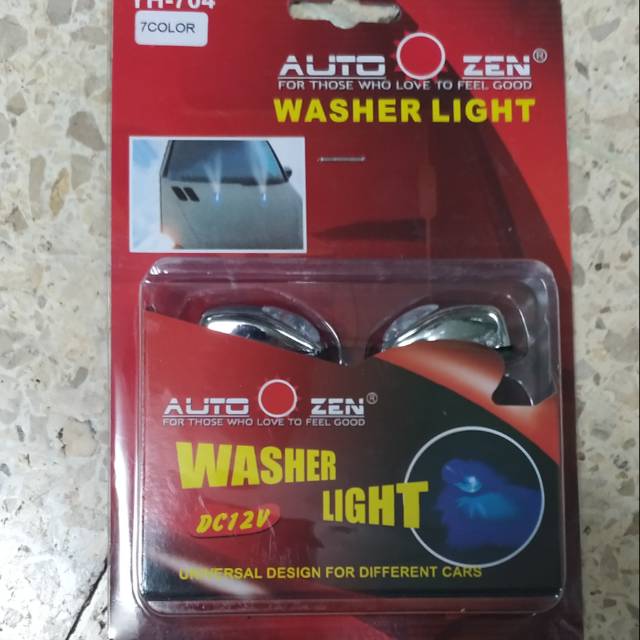 Washer nosel mobil lampu 7warna