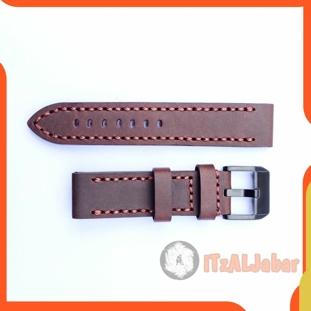 Tali jam tangan Swiss army Kulit Asli Leather strap 22 mm 24 mm