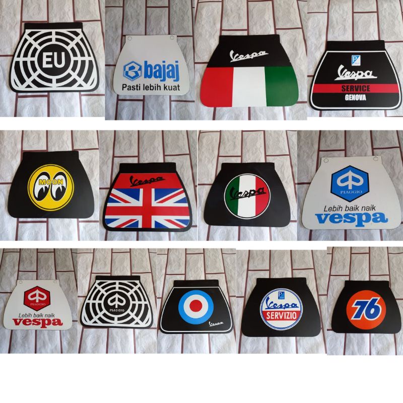 Kepet vespa mudflap vespa cepet belakang