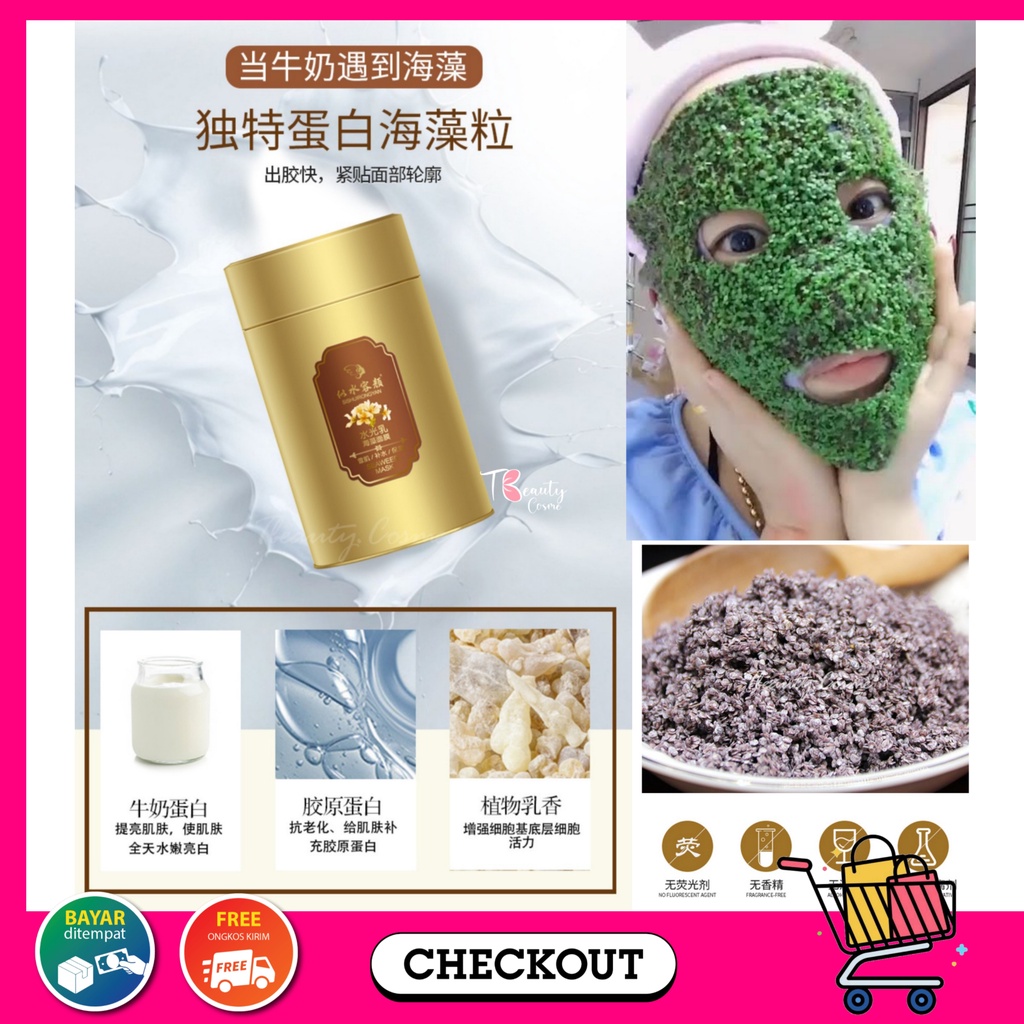 [280gr]PEARL CLAY MASK SEAWEED MASKER WAJAH ORGANIK VIRAL TIK TOK
