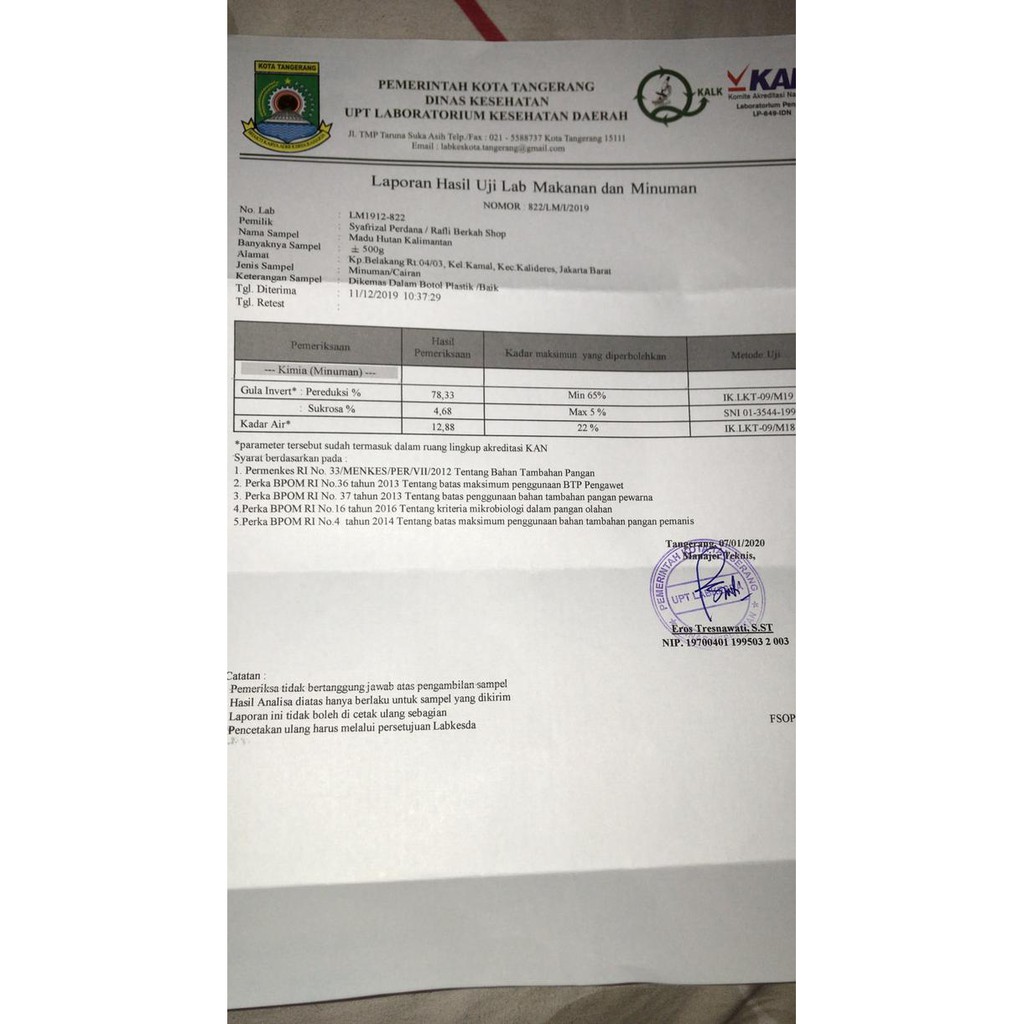 

9H476R- Madu Hutan Kalimantan 1Kg Murni (Tanpa Campuran) Dyu5Ge4-