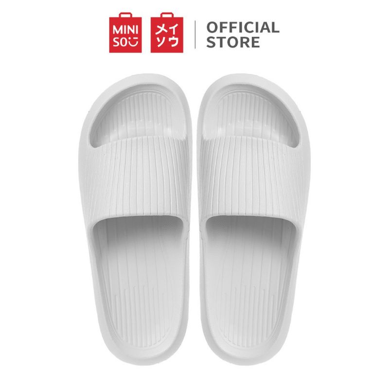 MINISO Sandal rumah empuk viral women stripe soft sole