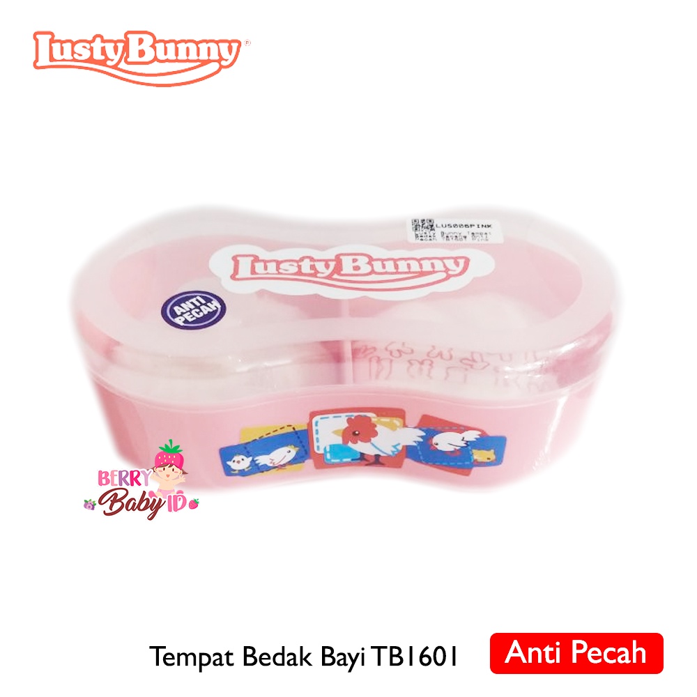 Lusty Bunny Tempat Bedak Bayi Kacang Anti Pecah TB1601 Berry Mart