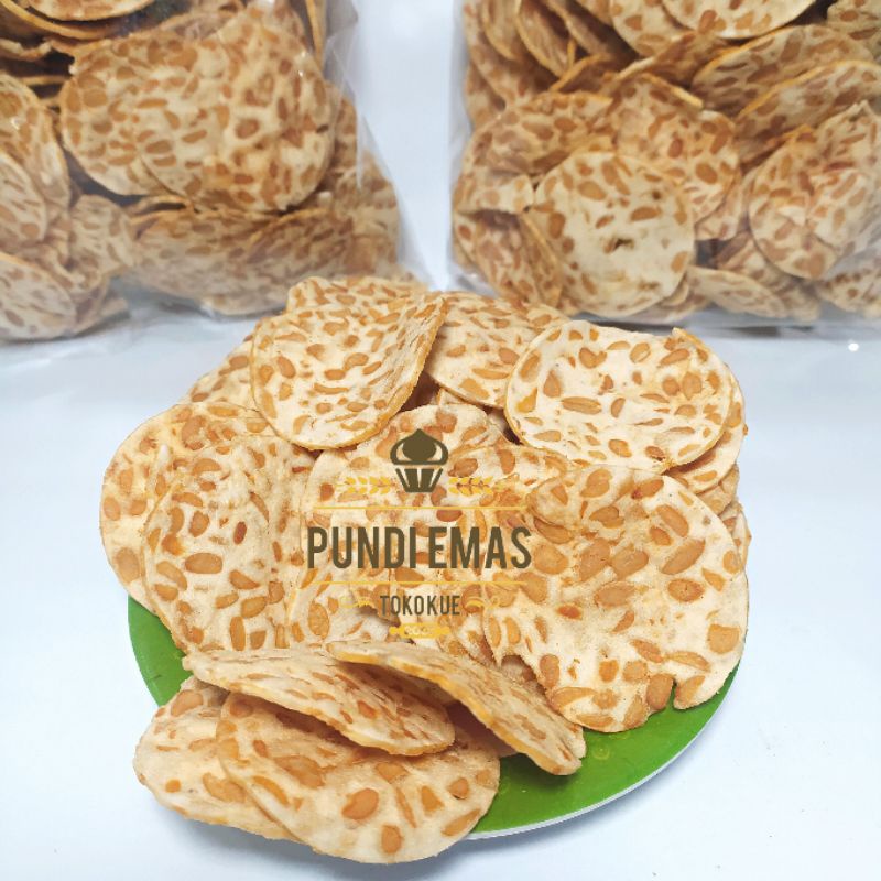 Keripik Tempe Sagu  1 Kg Oven Original Kripik Tempe Sagu 1Kg Snack Cemilan Makanan Ringan Terlaris