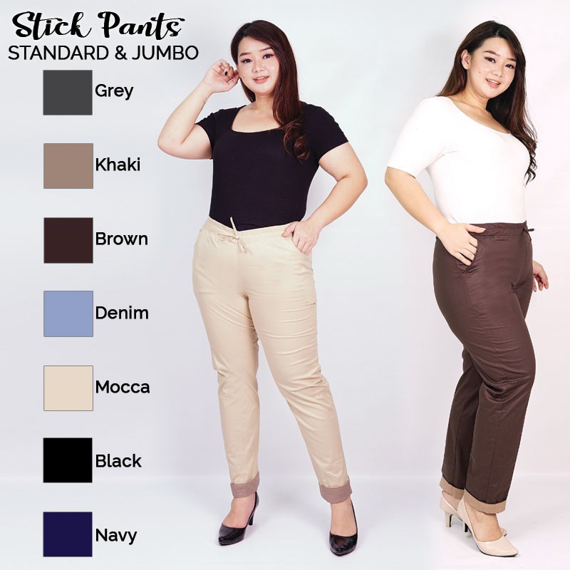 ARENA - STICK PANTS CELANA WANITA (STANDARD &amp; JUMBO)