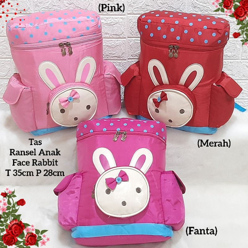 Tas Ransel Anak Face Rabbit 1611 Tas Ransel Sekolah Tas Sekolah SD Tas Ransel Anak