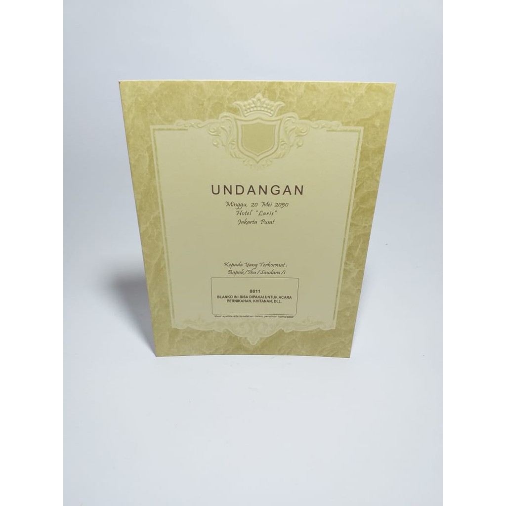 BLANGKO UNDANGAN ERBA 8811 - HARGA MURAH TAMPILAN MEWAH
