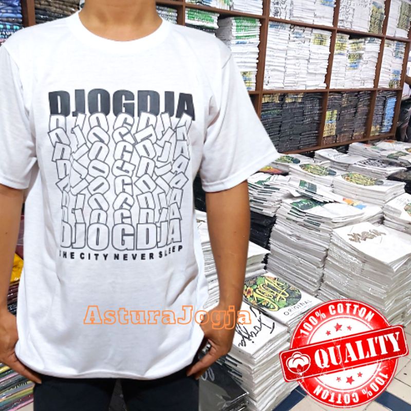 Kaos Jogja Katun Distro Pria Wanita Oleh Oleh Malioboro Jogja