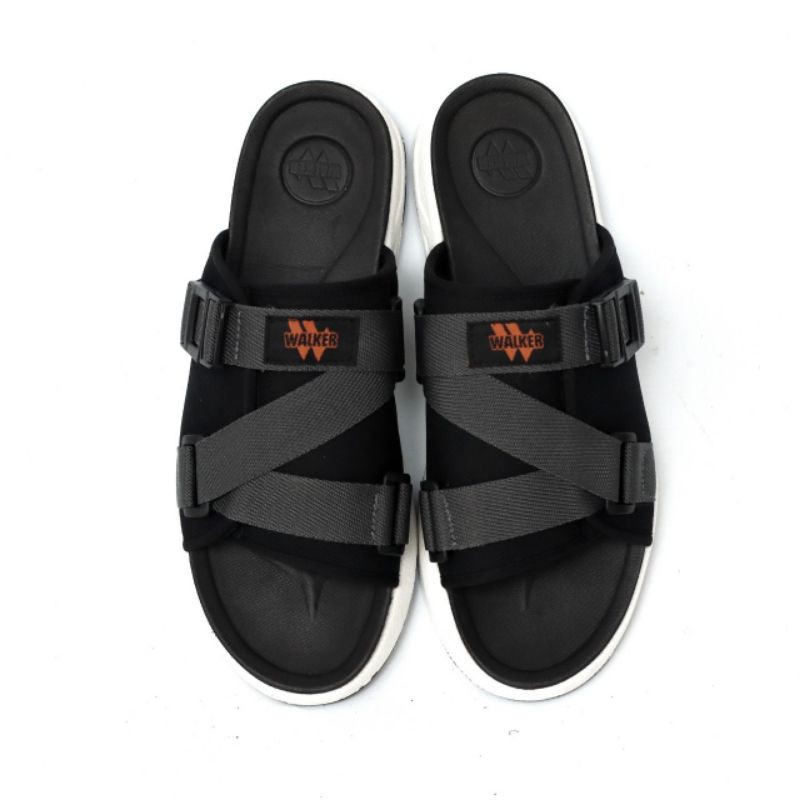 Crafts - Sandal Slide Pria Sendal Casual Slop Hitam