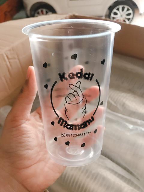 Sablon Gelas Cup Plastik Starindo Dan Sap 12oz 14oz 16oz 7gram