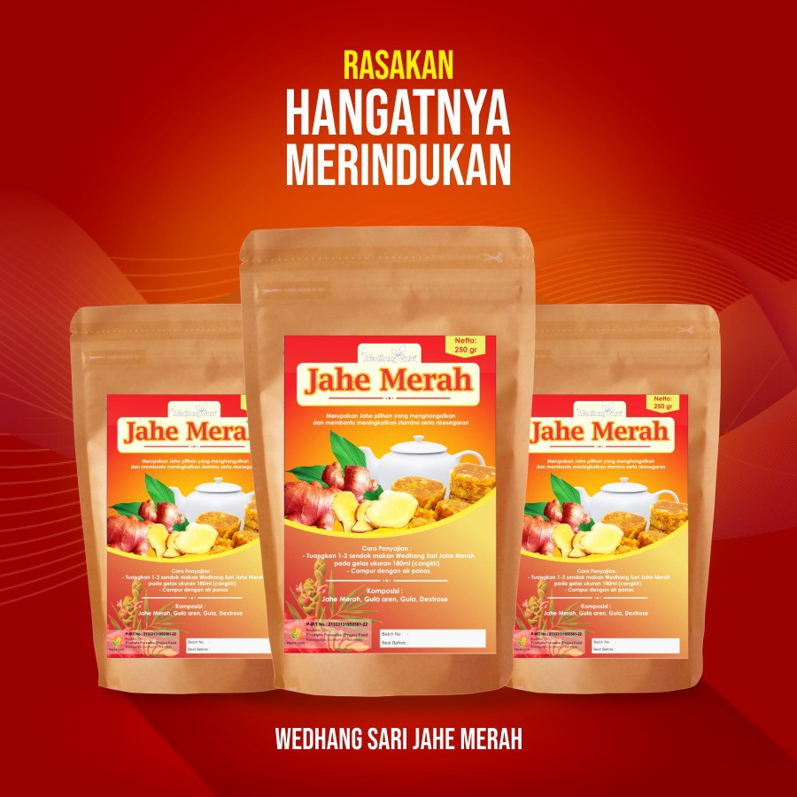 

Jahe Merah Bubuk