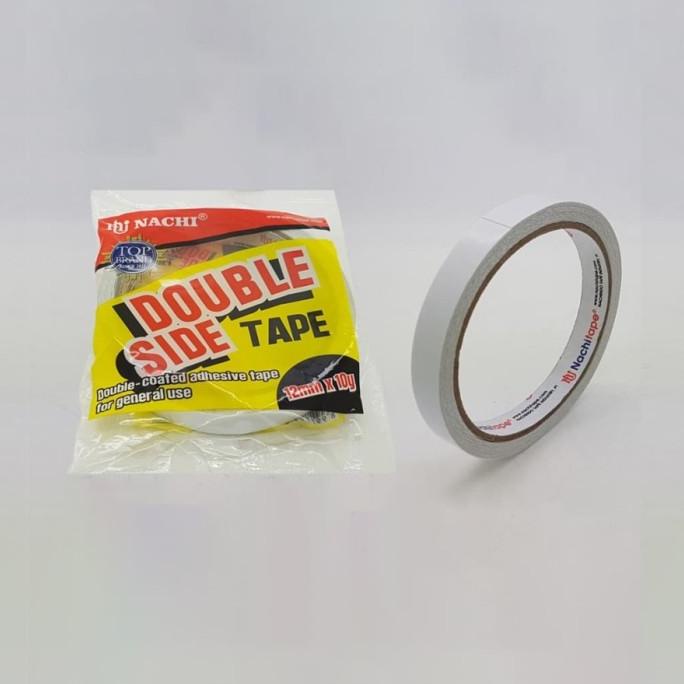 

.........] Double Side Tape Nachi 12 mm 1/2 inch x 10 yard Selotip Isolasi Solasi
