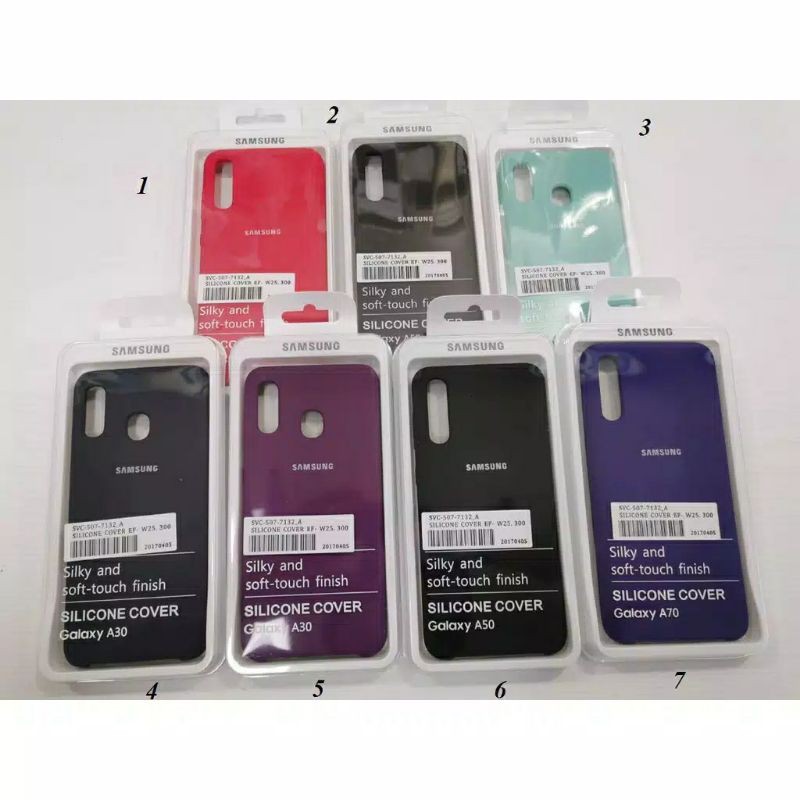 SAMSUNG A50/A50s Soft Case Liquid Silicon Cover Handphone