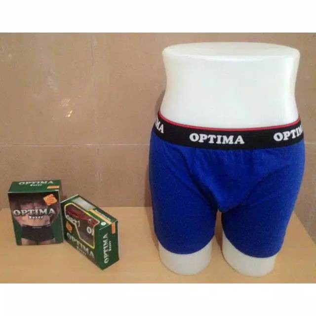 [Isi 2] PREMIUM BEST SELLER Boxer Optima Celana Dalam Pria Pinggang Karet Underwear Size M L XL XXL CD