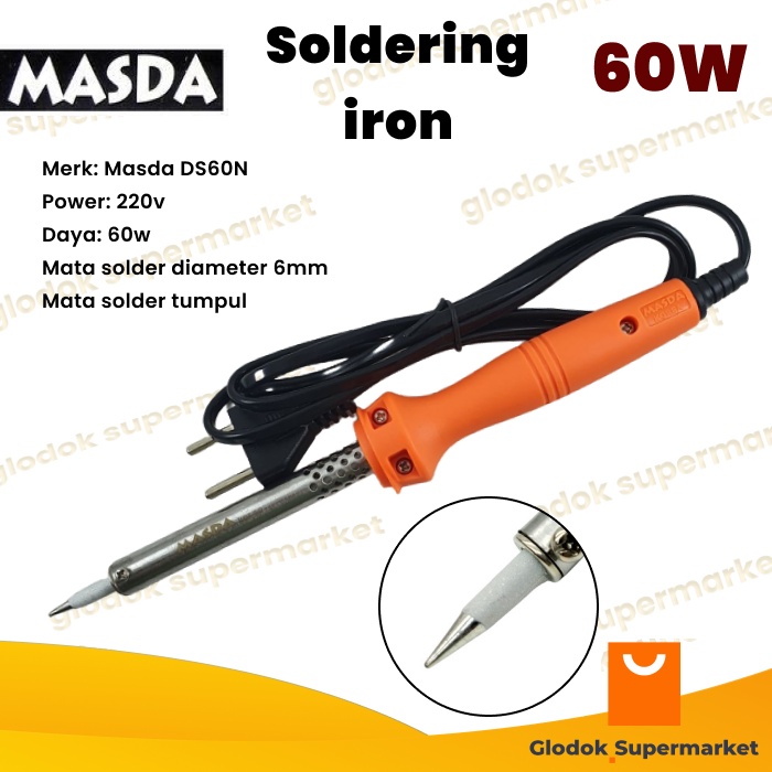 Solder Masda DS60N 60 Watt Soldering Iron 60w