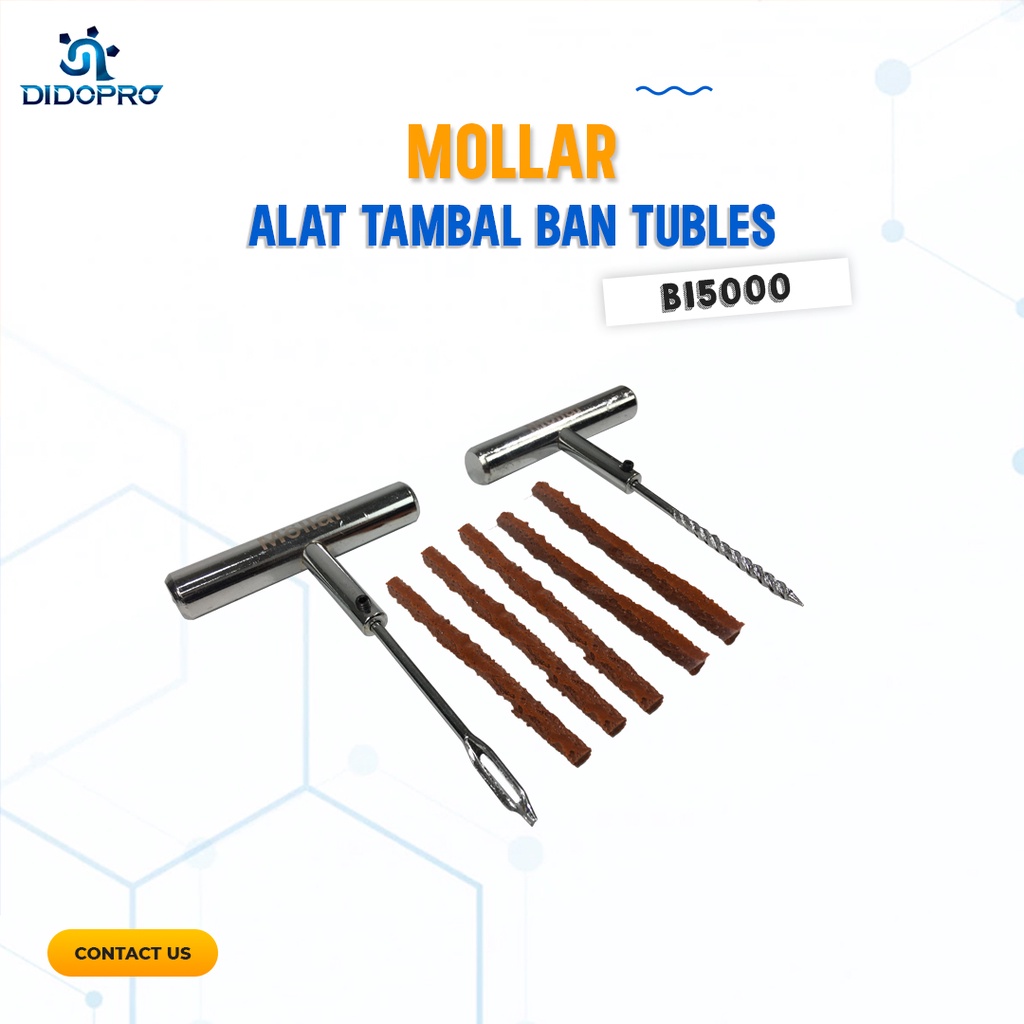 Alat Tambal Ban Besi Mollar Tubles Tubeless Ban Motor Mobil Sepeda