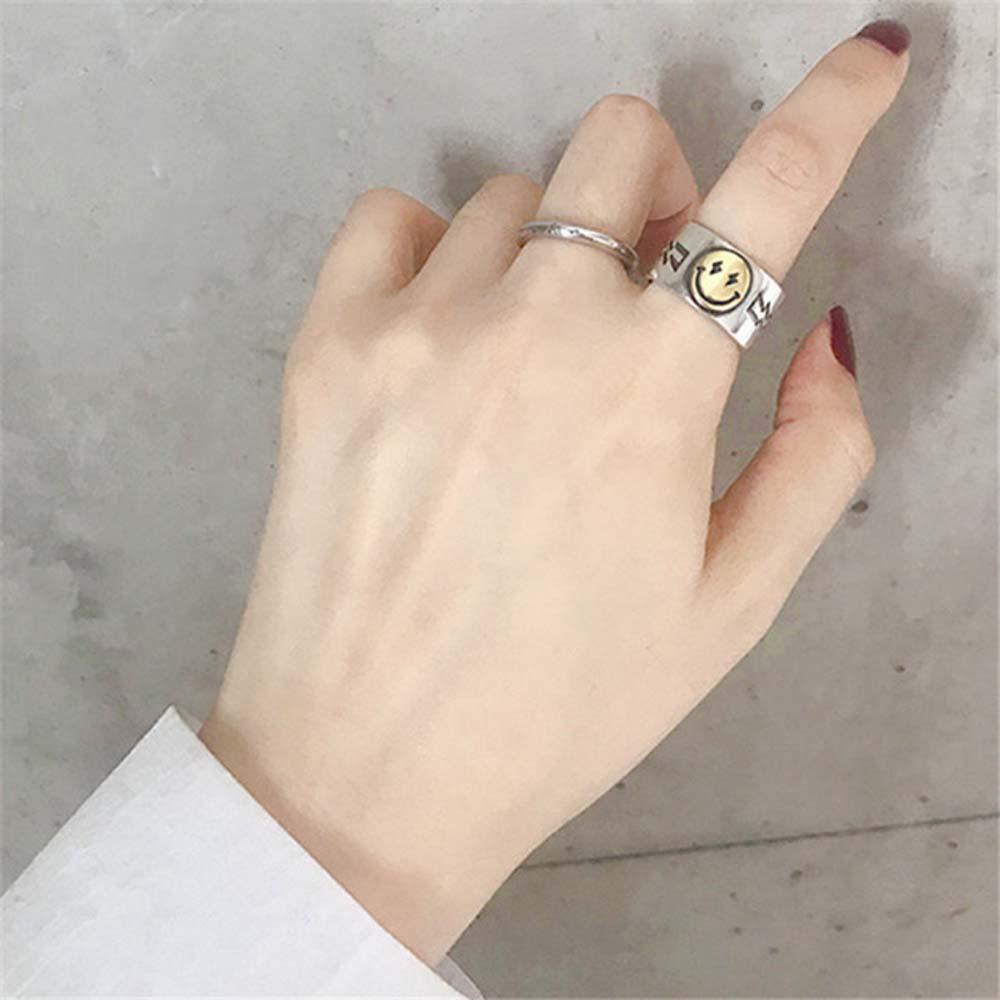 Cincin Model Terbuka Desain Bintang Gaya Hip Hop Retro Untuk Pria Dan Wanita