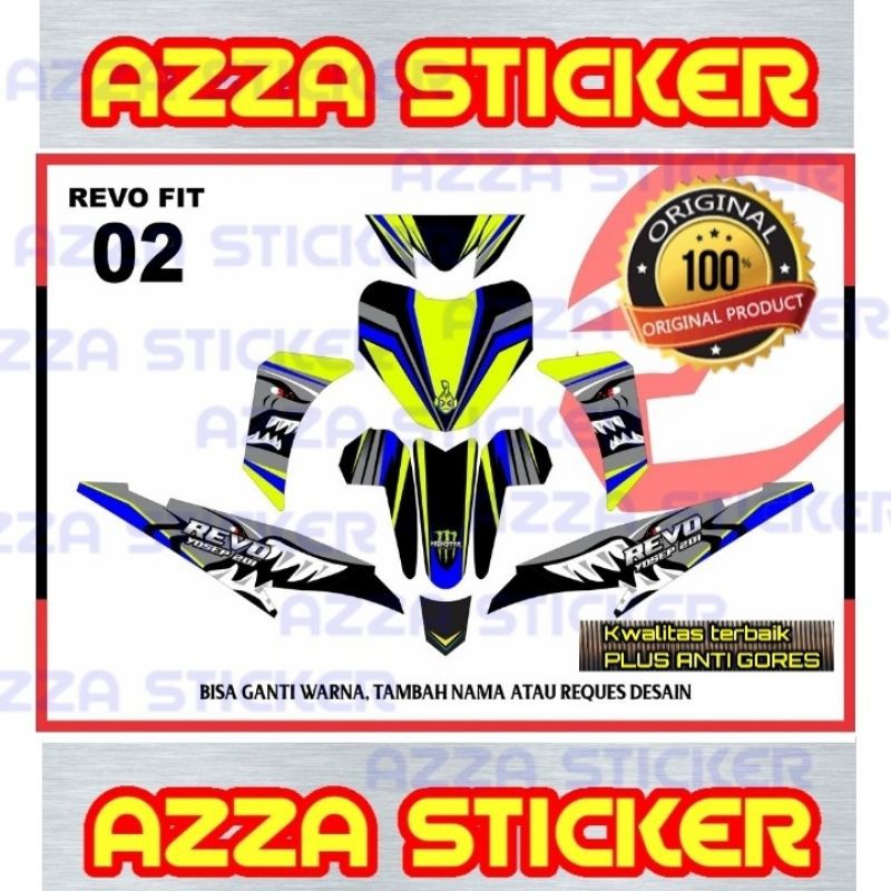Sticker Striping Decal Revo Fit Full Body, Sticker Decal Revo Full Body, Decal Revo Fit 02