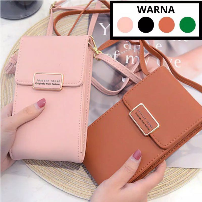 DOMPET HP WANITA DANISA KULIT PREMIUM IMPORT TALI PANJANG BATAM  SELEMPANG