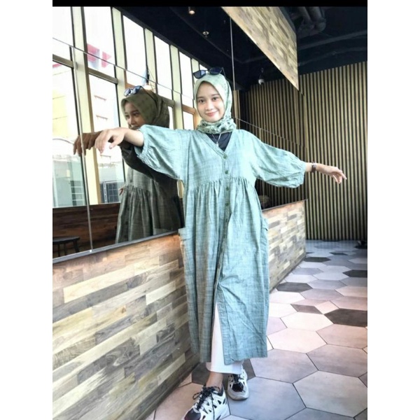 kyra tunik/long tunik import premium