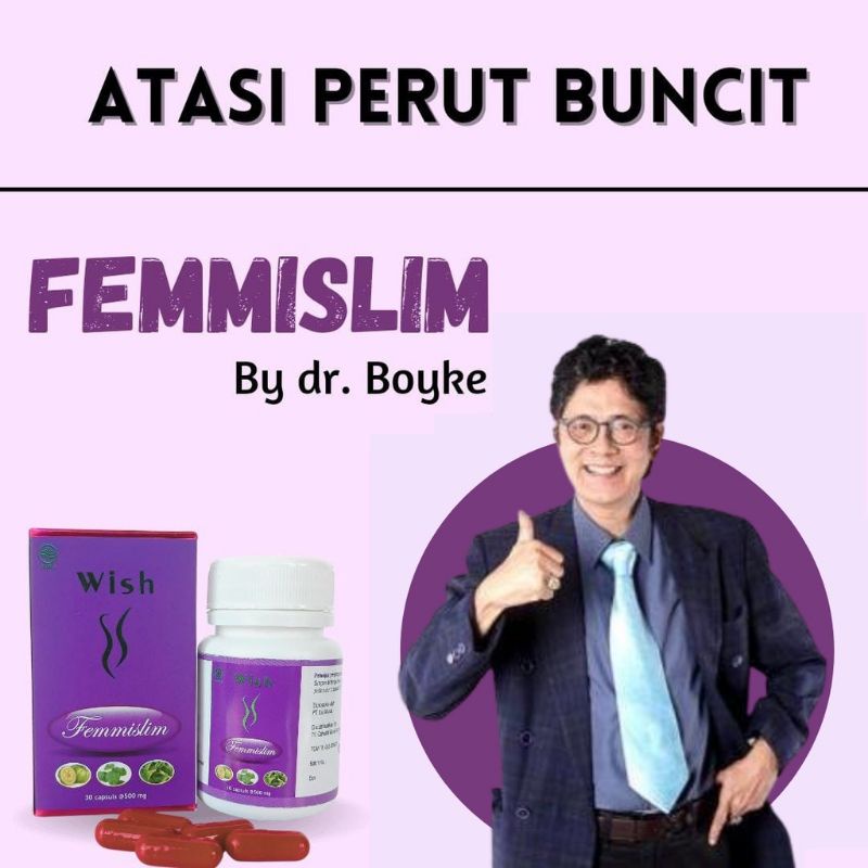 Femmislim Wish Herbal Care dr Boyke / Femmi Slim / Femi Slim / Femislim (Obat Pelangsing Herbal Alam