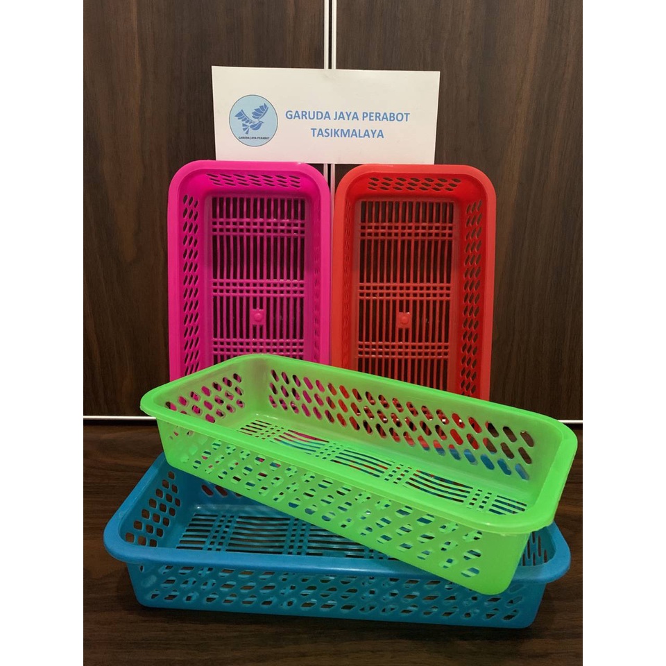 Keranjang Plastik Kecil Serbaguna / Tempat Sendok Segi Panjang