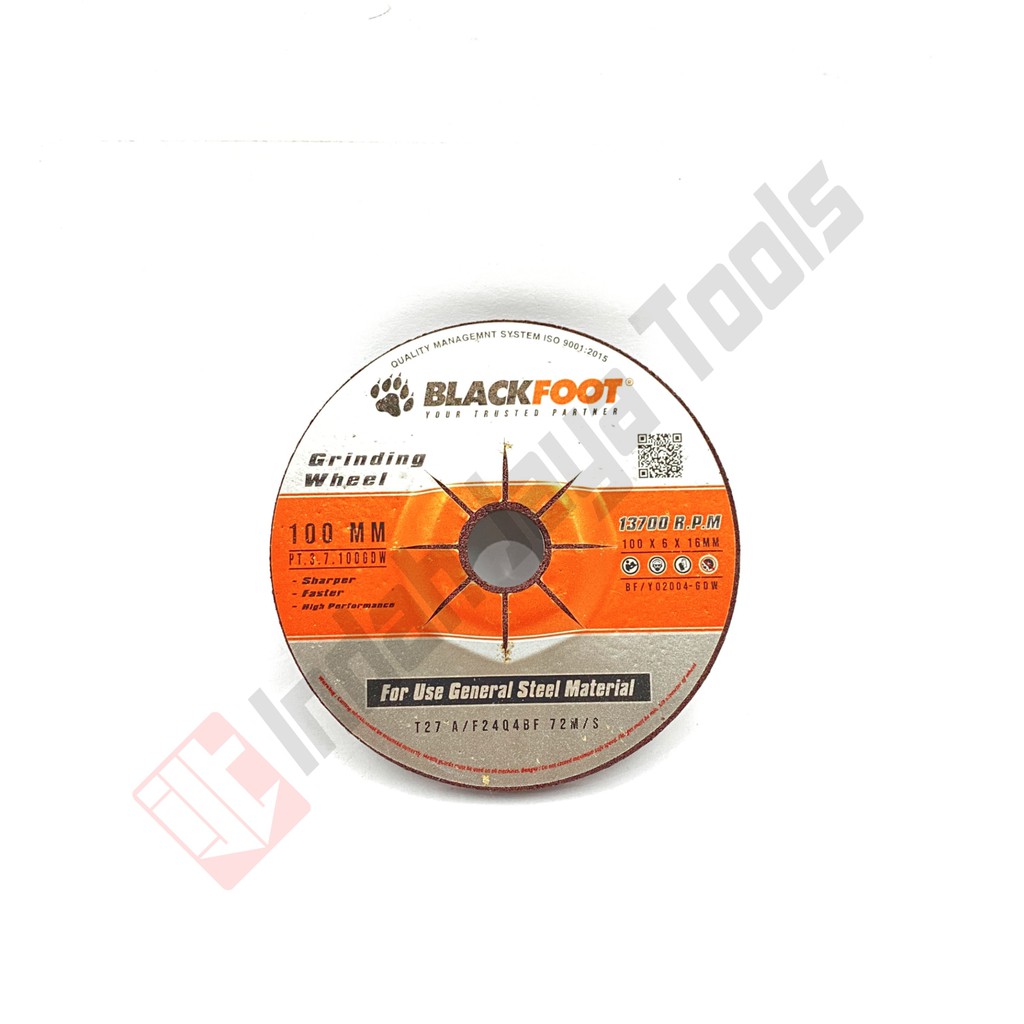 BLACKFOOT Grinding Wheel 4 Inch - Batu Gerinda Poles Slep 4 x 6 Gosok Besi