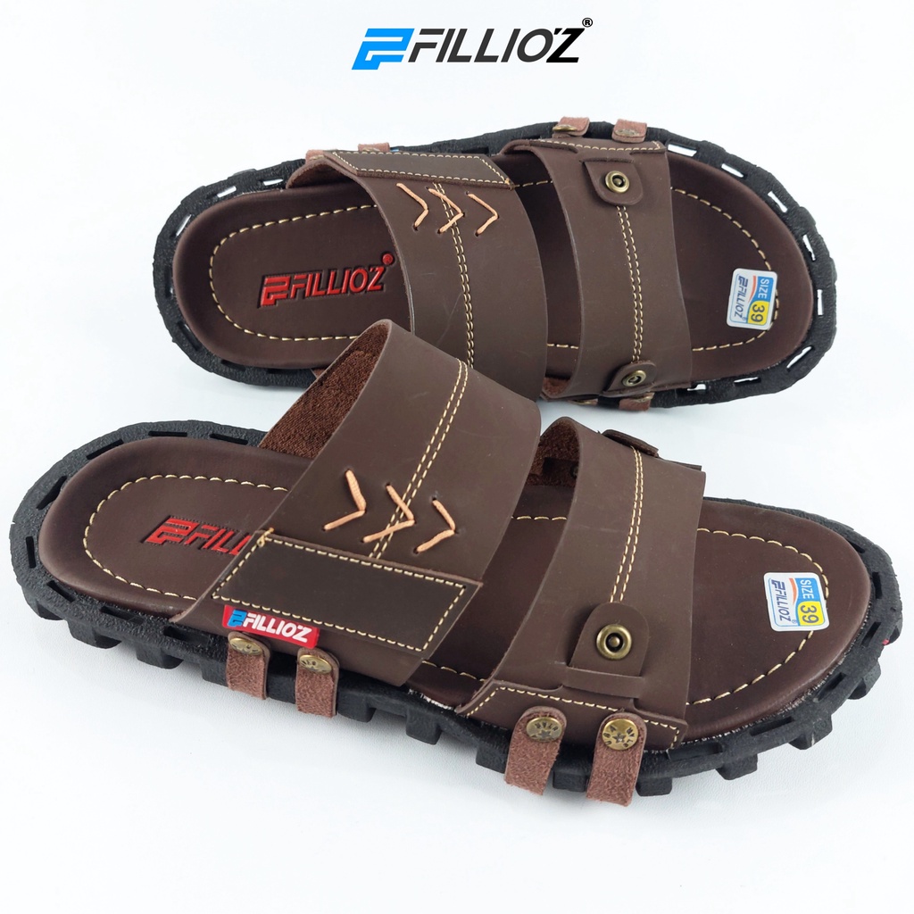 Sandal Pria Kulit Casual Fillioz Original F74 Trend Terbaru