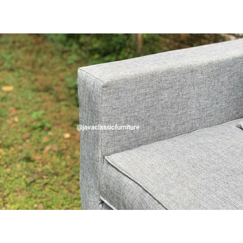 SOFA TV RUANG TAMU 1 SET STOLL MEJA STOLL SANTAI RETRO MINIMALIS KAYU JATI MURAH MEWAH KURSI SOPA BED L-2