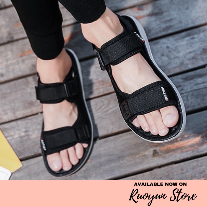 RYX - Outdoor Ebony Sandal Slipper Gesper Pria Fashion Casual (NO BOX) - Ori Import