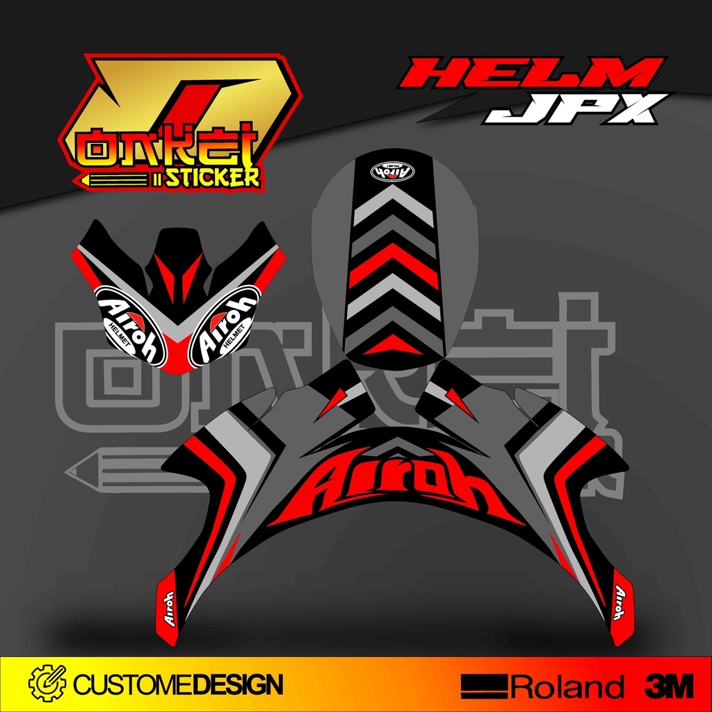 DECAL STICKER HELM JPX RDL