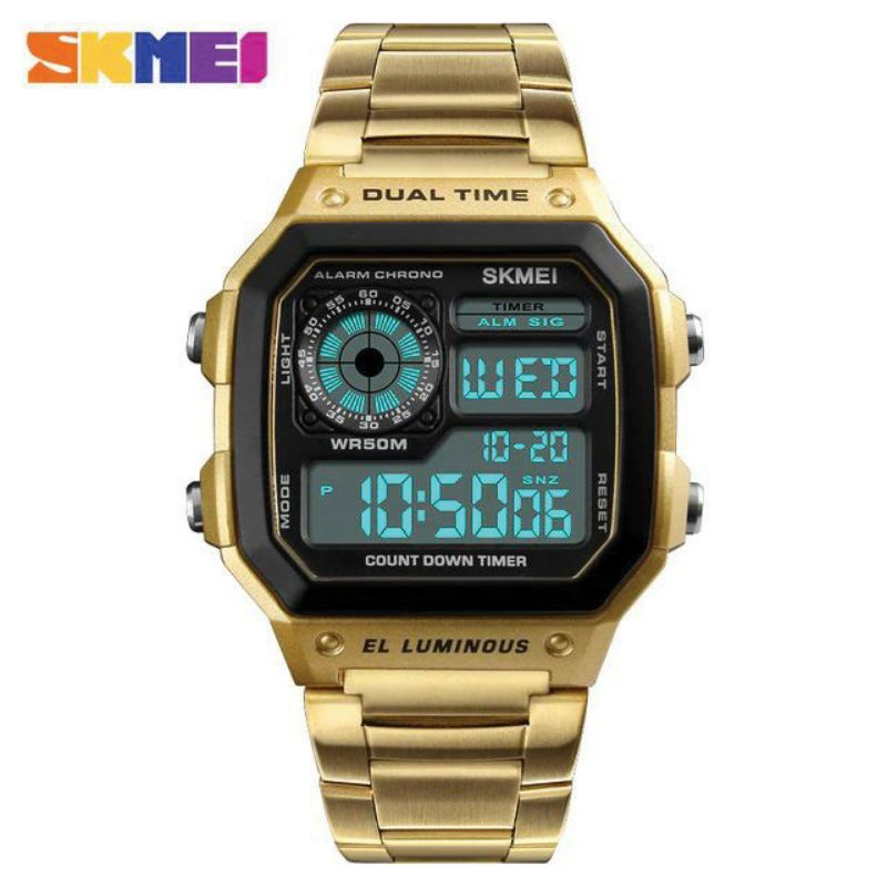 jam tangan unisex SKMEI rantai digital