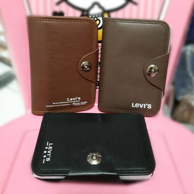 DOMPET KULIT PRIA LIPAT KANCING MAGNET