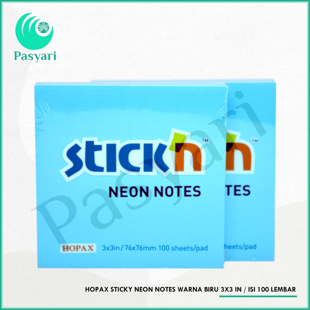 

Hopax Sticky Neon Notes warna 3x3 in / isi 100 lembar