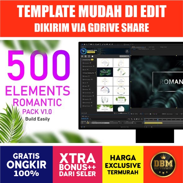 AtomX - Romantic Pack V1 - After Effect (Extension)