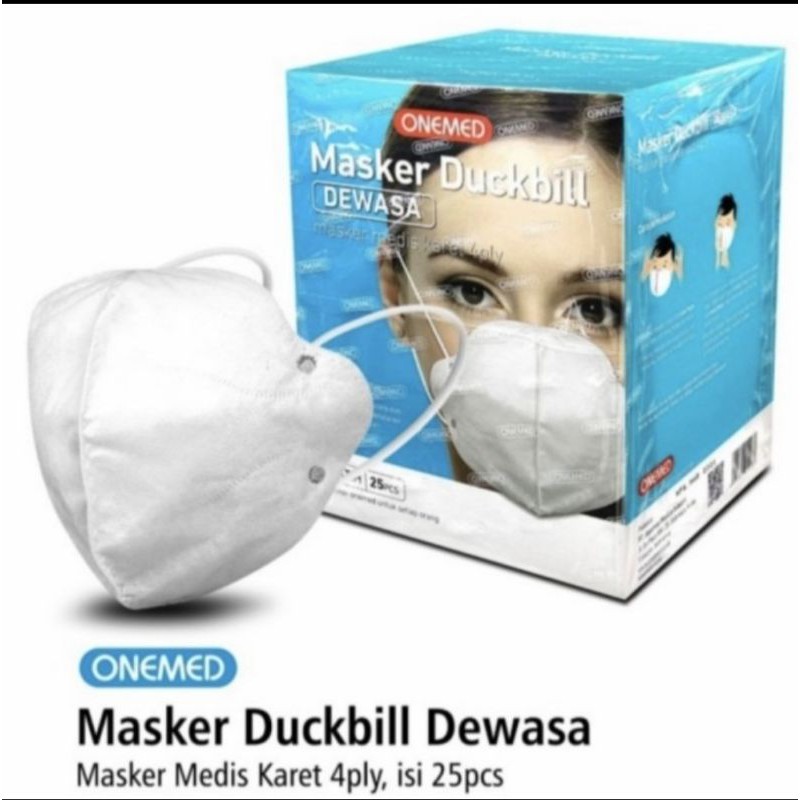 Masker Duckbill Dewasa Onemed Isi 25pc / Duckbill UFO NEW